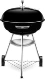 Weber Compact Kettle Houtskoolbarbecue 57 Centimeter | Barbecue Met Deksel | Standaard En Wielen| Vrijstaande Outdoor Oven, Smoker & Kookplaat - Zwart (1321004)