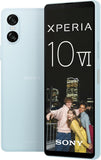 Sony Xperia 10 VI (5.000 mAh accu, 6,1 inch 21:9 OLED, drie optische brandpuntsafstanden, licht en compact, 3,5 mm audio, Android 14, IP65/68, Dual SIM, blauw, 24 + 12 maanden garantie [Amazon