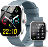 Smart Watch voor dames en heren, 1,9 inch HD fitnesshorloge met map/antwoord oproep, IP68 waterdichte smartwatch met meer dan 110 sporten, fitnesstracker, SpO2 hartslagmeter, slaapmonitor,