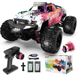 Op afstand bestuurde auto voor meisjes, 1:18 RC Car Pink, 4WD 36+ km/u, RC auto, 2,4 GHz, All Terrain Remote Control Car voor volwassenen en kinderen, op afstand bestuurde auto vanaf 6 8 10 jaar