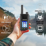 Retevis RB20 4G Walkie Talkie-Telefoons met Onbeperkt Bereik, Walkie-talkies met Lange Afstand 1000 Mijl met GPS-Tracker, Tweerichtingsnetwerkradio met 4000mAh Oplaadbaar (1 Pakket)