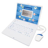 LEXIBOOK JC598i3 - Tweetalige educatieve laptop met 124 activiteiten voor leren, spelen en muziek - blauw/wit (tweetalig Duits en Engels)