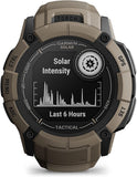 Garmin Instinct 2X Solar Tactical Edition, Smartwatch, Oneindige batterijduur met Solar, Ingebouwde zaklamp, Multi-band GNSS, Coyote Tan