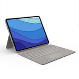 Logitech Combo Touch beschermhoes met toetsenbord voor iPad Pro 12,9 inch (5e generatie), afneembaar toetsenbord met achtergrondverlichting, Trackpad Click-Anywhere, Smart Connector, Italiaanse