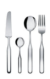 Alessi IS02S75 Collo-Alto, bestekset bestaande roestvrij staal 18/10 glanzend gepolijst 3 x 20 x 5 cm, zilver