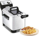 Moulinex Easy Pro Premium AM338070 Semi-professionele olie-friteuse, 3 l, ondergedompelde weerstand, temperatuurregeling, demonteerbaar, eenvoudige bewaking, druppelpositie, Easy Pro Premium AM338070