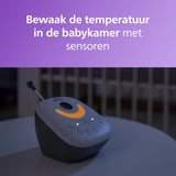 Philips Avent - SCD733/26 DECT Babyfoon -Sterrenprojectie - 330 Meter bereik - 18 Uur draadloos te gebruiken - DECT technologie voor veilige verbinding - Temperatuursensor - Helder geluid - Nachtmodus ,1 Stuk (1er-pakket),Wit