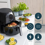 Princess Digitale Airfryer 182050 - Inhoud 5.2 liter - Inclusief bakvorm - Makkelijk schoon te maken - 1700 Watt