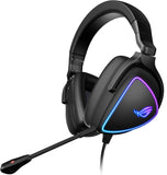 ASUS ROG Delta S Gaming Headset met USB-C | AI-aangedreven ruisonderdrukkende microfoon | over-ear hoofdtelefoon voor pc, Mac, Nintendo Switch en Sony Playstation | Ergonomisch ontwerp, zwart