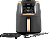 Ninja Airfryer MAX, 5,2L, 5-in-1, Anti-aanbaklaag, Olievrij, Airfryen, Braden, Bakken, Opwarmen, Drogen, Gezinsformaat, Digitaal, Vaatwasmachinebestendige Mand, Koper/Zwart Amazon Exclusief AF150EUCP