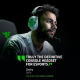 Razer Blackshark V2 Pro (Playstation) - Draadloze Console E-Sports Headset voor PS5 (TriForce 50mm driver, HyperSpeed Wireless, FPS audio profiel, afneembare HyperClear microfoon) Zwart