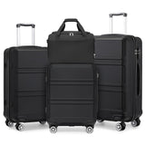 Kono Kofferset van 4 stuks handbagage/medium/grote koffer harde schaal lichtgewicht trolley met TSA-slot reisbagage met Ryanair handcabinetas