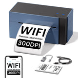 Phomemo WiFi Verzendlabelprinter 4x6, 344WF WiFi Thermische Labelprinter voor Kleine Ondernemingen, Postlabel Maker, Compatibel met eBay, Etsy, Shopify, Amazon, Royal Mail, FedEx, USPS