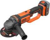 BLACK+DECKER 18 V 125 mm draadloze haakse slijper elektrisch gereedschap, BCG720N-XJ