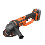 BLACK+DECKER 18 V 125 mm draadloze haakse slijper elektrisch gereedschap, BCG720N-XJ