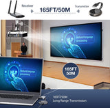 HDMI Draadloze, Draadloze HDMI Zender en Ontvanger, 4K/5G Dual Screen Draadloze HDMI kit, 164FT/50M Gieten naar Monitor/Projector/HDTV, Geschikt voor Neflix/TikTok/YouTube/Setup Box/SkyQ/Blu-Ray