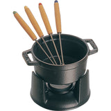 STAUB Cast Iron Mini Chocolate Fondue Set, 0,25-kwarts, zwart mat