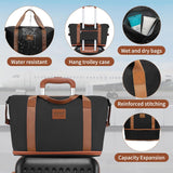 KONO Hardshell koffer + Borsa met TSA-slot en 4 draaibare wielen