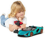 CMJ RC CARS Lamborghini Sian Officieel gelicentieerde op afstand bestuurde auto - 1:12 schaal model Lambo met 7,4 V 900 mAh batterij, 12 km/u snelheid, ledlampen en 2,4 GHz afstandsbediening