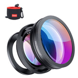 PROfezzion Camera Groothoeklens met 10x Macro 2 in 1 Add-on OSS Vlog Camera Lens voor Sony ZV-1F ZV-1 RX100 VII VI V ZV-E10 A6400 A6300 A6100 A6000 voor Canon G7X Mark II G7X Mark III G5X Mark II