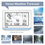 ECOWITT WS3802 Wifi-weerstation met 7,5 inch lcd-display voor thuisgebruik, 3-in-1 draadloze weersensor WS85 met zonnepaneel + een WN32 outdoor temperatuur- en vochtigheidssensor