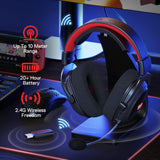 Redragon H510 Zeus-X RGB Draadloze Gaming Headset – 7.1 Surround Sound – 53 mm audio-driver-oorkussens met duurzame stoffen bekleding – multi-platform-hoofdtelefoon – stroomvoorziening via USB