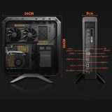 Mini 3D Gaming PC Windows11 Pro, Micro Desktop Computer, AMD Ryzen 9 5900HX, NVIDIA RTX 3060 12G, 64G DDR4| 2TB NVMe, 2*Type-C, 1*HDMI, 1*DP, 5* USB, WiFi 6E, BT5.2