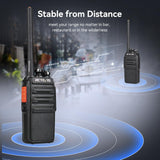 Retevis RT24 Walkie Talkie Portofoons PMR446 Vergunningsvrije 16 Kanalen CTCSS/DCS VOX Professionele Walkie Talkies met Headset en USB-laadstation (10 Stuks, Zwart)