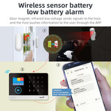 PG103 Home Security Alarmsysteem, 4G Alarm 8-delige kit Systeem met Telefoon APP Alert, Deur/Raam Sensor, Siren, Compatibel met Alexa, GEEN Maandelijkse Kosten