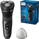 Philips Shaver Series 3000 - Elektrisch Wet & Dry scheerapparaat voor heren met SkinProtect-technologie, uitklapbare baardtrimmer, draadloos scheerapparaat, kleur Dark Moon (model S3145/00)