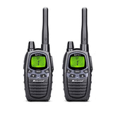 Midland G7 Pro PMR+LPD-radioapparatuur C1090.13 Robuust apparaat voor professioneel of privégebruik, met LCD-display, inclusief dubbelstandlader en riemclips, set van 2 stuks