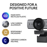 Logitech MX Brio 705 for Business 4K Webcam with Auto Exposure Correction, Ultra HD, Auto-Framing, Show Mode, USB-C, Works with Microsoft Teams, Zoom, Google Meet - Black