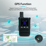 Retevis L61 Netwerk Radio, 4G Walkie Talkie Onbeperkte Afstand met GPS, 2500 mAh, Type-C, Lange Afstand Robuuste Smartphone voor Self-Driving Tour, Reizen (Zwart, 1 Stuks)