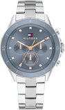 Tommy Hilfiger Collectie analoog quartzhorloge met meerdere functies en roestvrijstalen bandje voor dames, 1782708