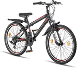 Chillaxx Bike Escape Premium Mountainbike, fiets voor meisjes, jongens, heren en dames in 24" en 26"- 21 versnellingen