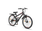 Chillaxx Bike Escape Premium Mountainbike, fiets voor meisjes, jongens, heren en dames in 24" en 26"- 21 versnellingen