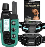 PAWPRO Trainingshalsband voor Honden, Bereik XXL van 3000m, Voldoet aan Nieuwe Wet 2024 Dierenwelzijn, 3 Modi BIEP, Boost Trilling, voor Honden van Alle Groottes, Waterdicht en Oplaadbaar