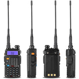 TECHSIDE Krachtige 8 W Tri-Power Radio TS-T9+ Dual Band Vhf/UHF compatibel met Baofeng vooraf geïnstalleerde kanalen Midland G9 Pro TI-F8+ PMR446 LPD SoftAir bewaking trekking | Premium Italiaanse