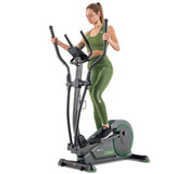 Hop-Sport HS-120C Prim Elektrisch-magnetische Crosstrainer voor thuis, ergometer met 14 kg vliegwiel, elliptische trainer app compatibel, 12 programma's, 32 stappen magnetische weerstand