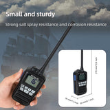 Retevis RM01 Marine Walkie Talkie IP67 Waterdichte Handheld Radio Trillingen Drijvende 88 Kanalen Handheld Radio voor Kajakken Vissen Varen (Zwart, 1 Pack)