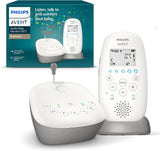 Philips Avent - SCD733/26 DECT Babyfoon -Sterrenprojectie - 330 Meter bereik - 18 Uur draadloos te gebruiken - DECT technologie voor veilige verbinding - Temperatuursensor - Helder geluid - Nachtmodus ,1 Stuk (1er-pakket),Wit