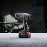 Steinel snoerloos heteluchtapparaat MH 1, inclusief Bosch PFA 4.0 Ah 18V accu, snoerloos hittekanon, 2 temperatuurinstellingen 300°C/450°C