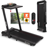 FITFIU Fitness MC-240 Loopband, opvouwbaar, met houder voor pc, snelheid instelbaar tot 16 km/u, app-connectiviteit, handmatige helling, maximaal vermogen 1875 W, max. gewicht 120 kg