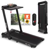 FITFIU Fitness MC-240 Loopband, opvouwbaar, met houder voor pc, snelheid instelbaar tot 16 km/u, app-connectiviteit, handmatige helling, maximaal vermogen 1875 W, max. gewicht 120 kg