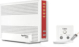 AVM FRITZ!Box 6591 kabel WLAN AC + N router (DOCSIS-3.1-kabelmodem, dual WLAN Ac+N (MU-MIMO) met 1733 (5 GHz) + 800 Mbit/s (2,4 GHz), VoIP-telefooninstallatie)