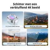 DJI Flip Fly More-combinatie met RC 2-schermafstandsbediening, drone met 4K UHD-volwassenencamera, palmstart, automatische terugkeer, intelligente vlucht, 3 batterijen voor 93 min vliegtijd