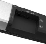 Teufel CINEBAR TRIOS 3.1 set - Soundbar met draadloze vlakke subwoofer, aluminium behuizing, Dolby Audio, NFC, Bluetooth aptX, HDMI 3D ARC CEC - Titanium