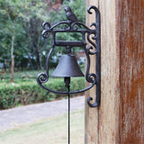 Antieke Bird Cast Iron Hand Cranking deurbel Europese Country Accents Home Garden Decor Heavy Metal Muur Welkom Bell