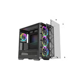 ATX Semi-toren doos Nfortec NF-CS-DRACOX-B Zwart