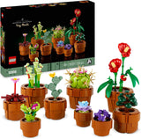 LEGO 10329 Icons Miniplantjes Bloemen Set uit de Botanical Collection in Bouwbare Terracottakleurige Pot, Huis Decoratie Accessoire, Verjaardagscadeau Idee voor Haar, Hem, Vrouw of Man